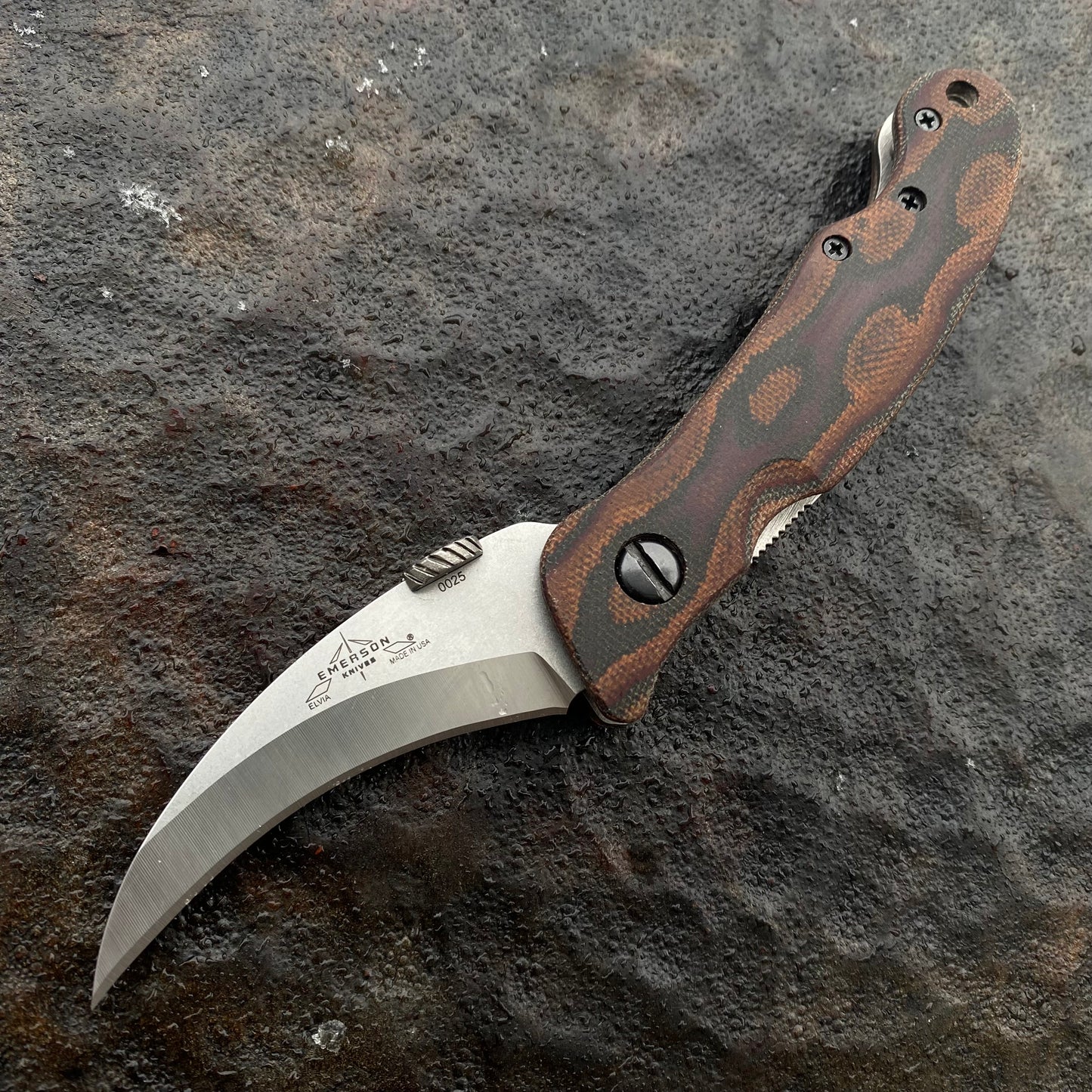 Elvia Handles -Canvas Micarta