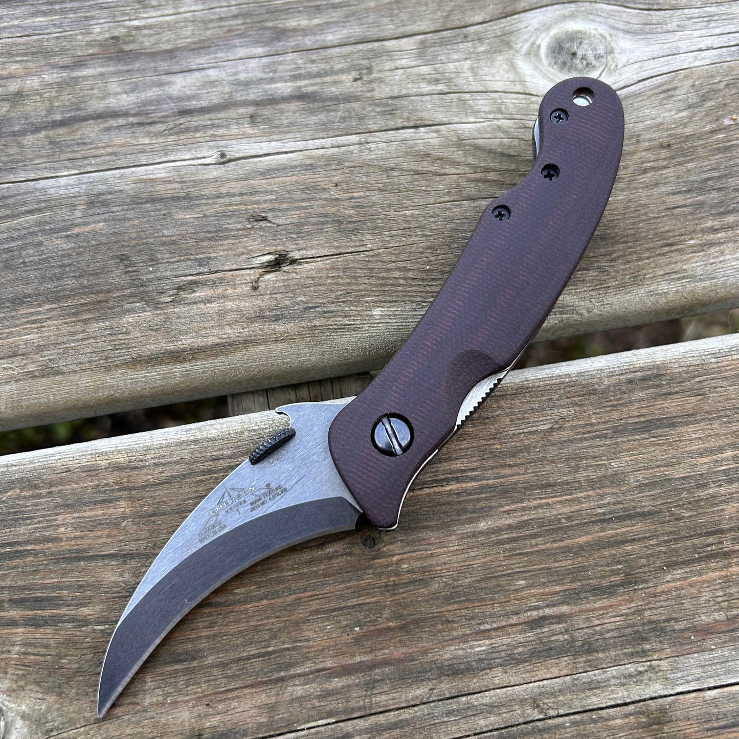 Elvia Handles -Canvas Micarta