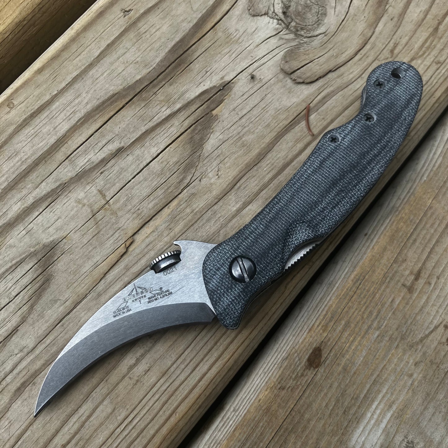 Elvia Handles -Canvas Micarta