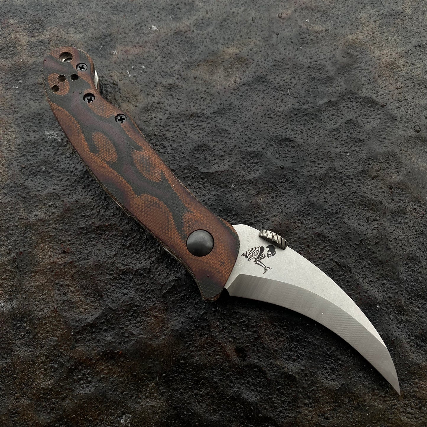 Elvia Handles -Canvas Micarta