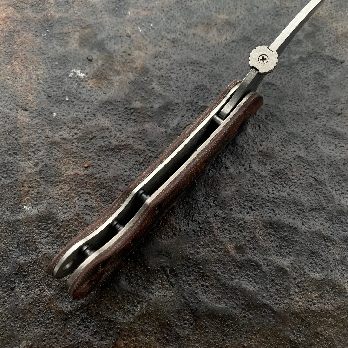 Elvia Handles -Canvas Micarta