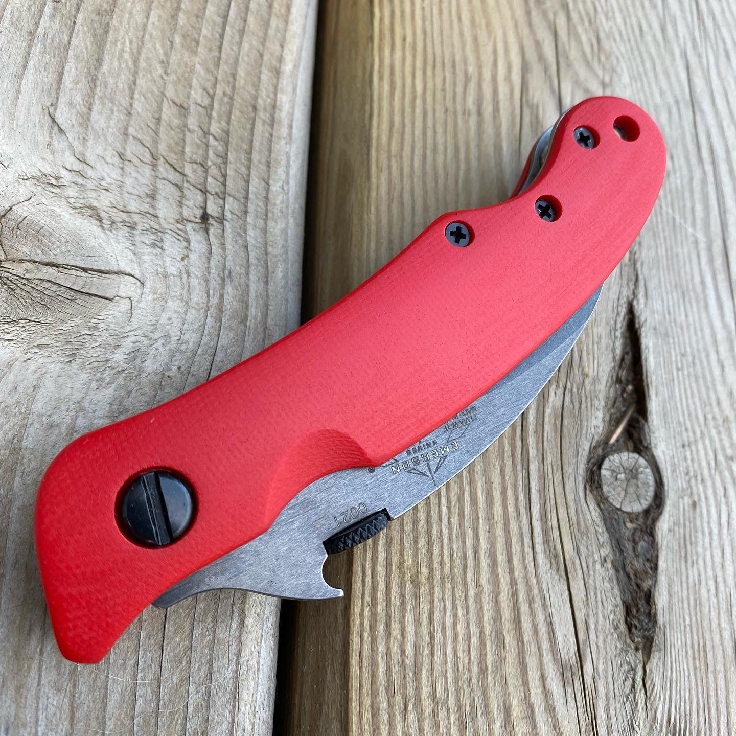 Elvia Handles - Fire Engine Red G10