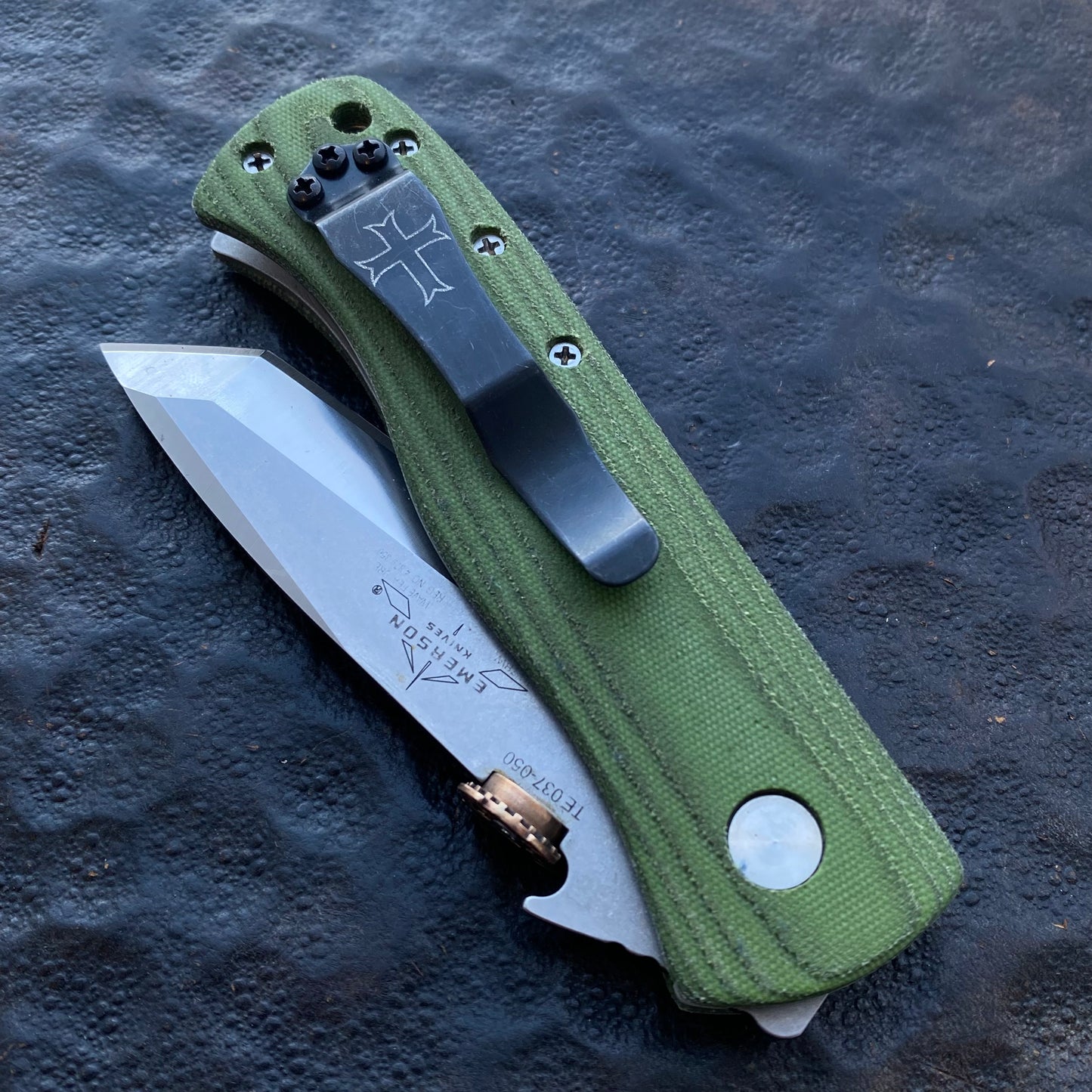 Cqc7 handles - “KellyGreen” Micarta
