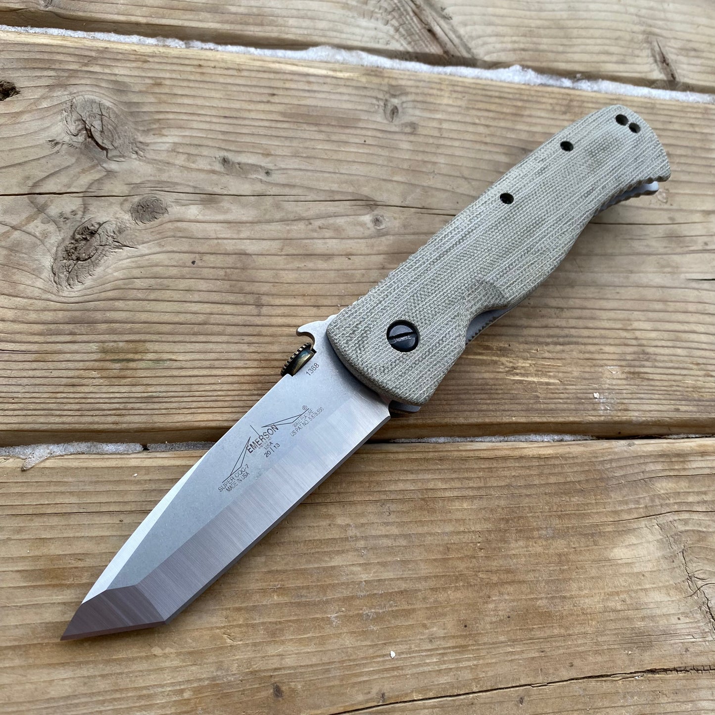 Super CQC7 Handles - Green Micarta