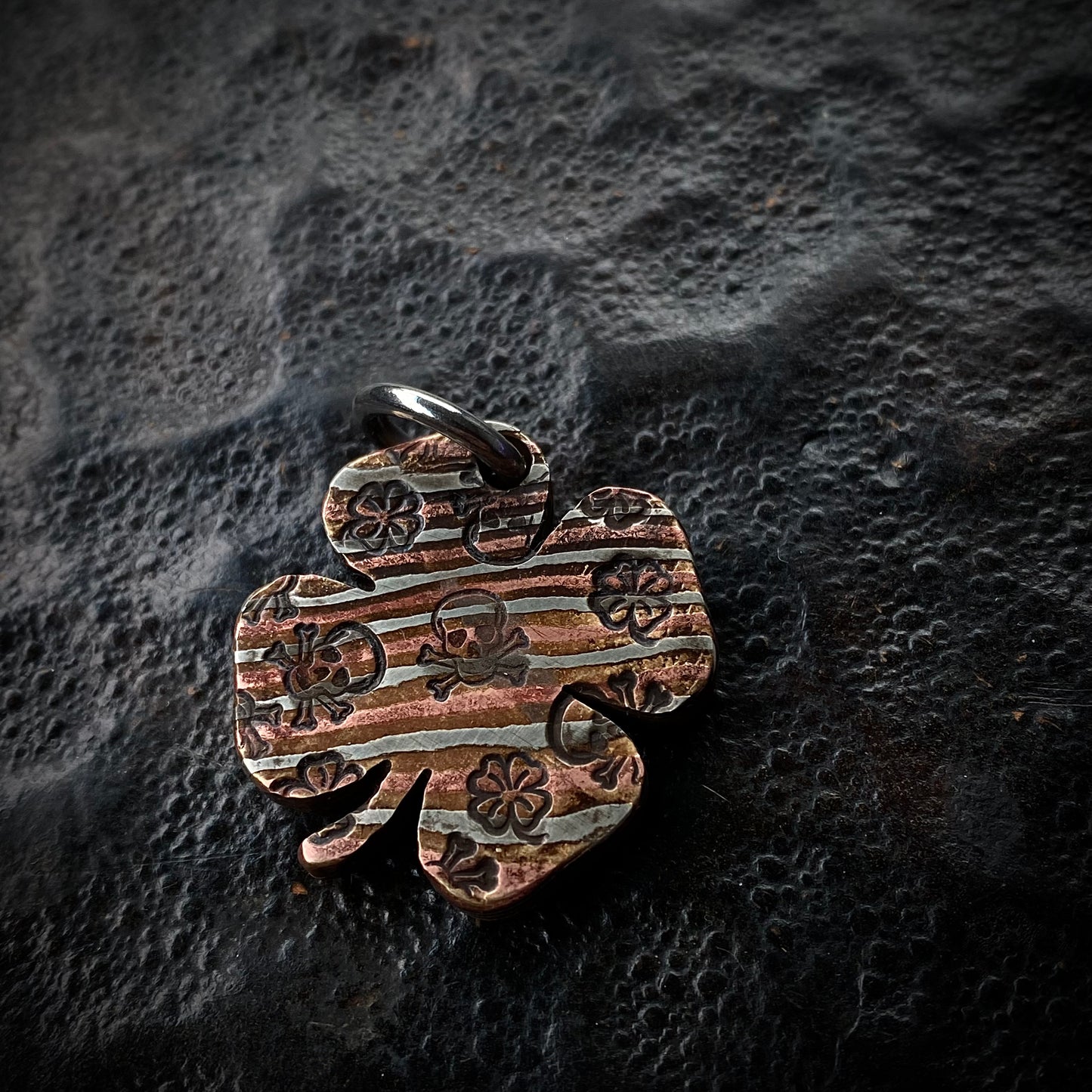 Auction Pendant - Mokume Shamrock