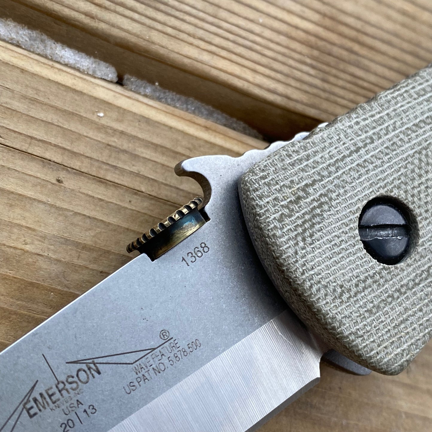 Super CQC7 Handles - Green Micarta