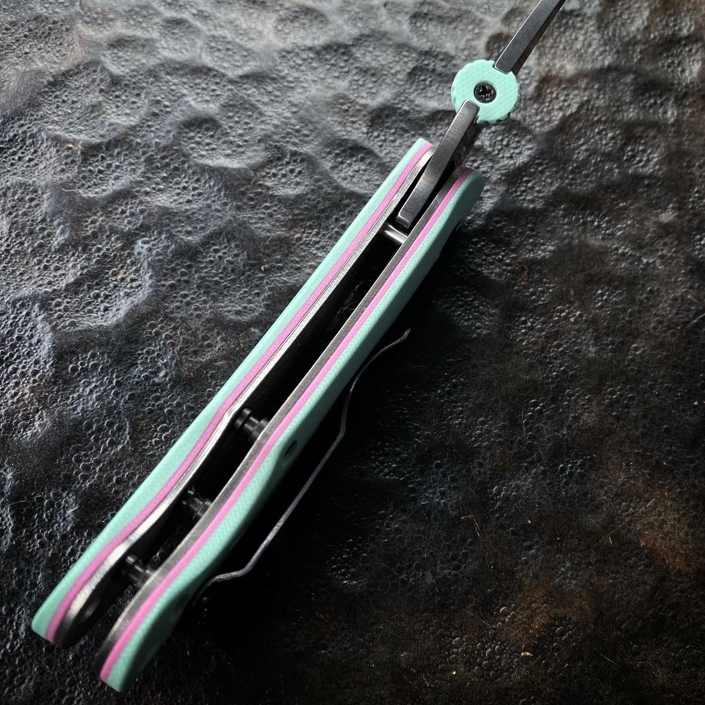 Elvia Handles - Tiffany Blue G10