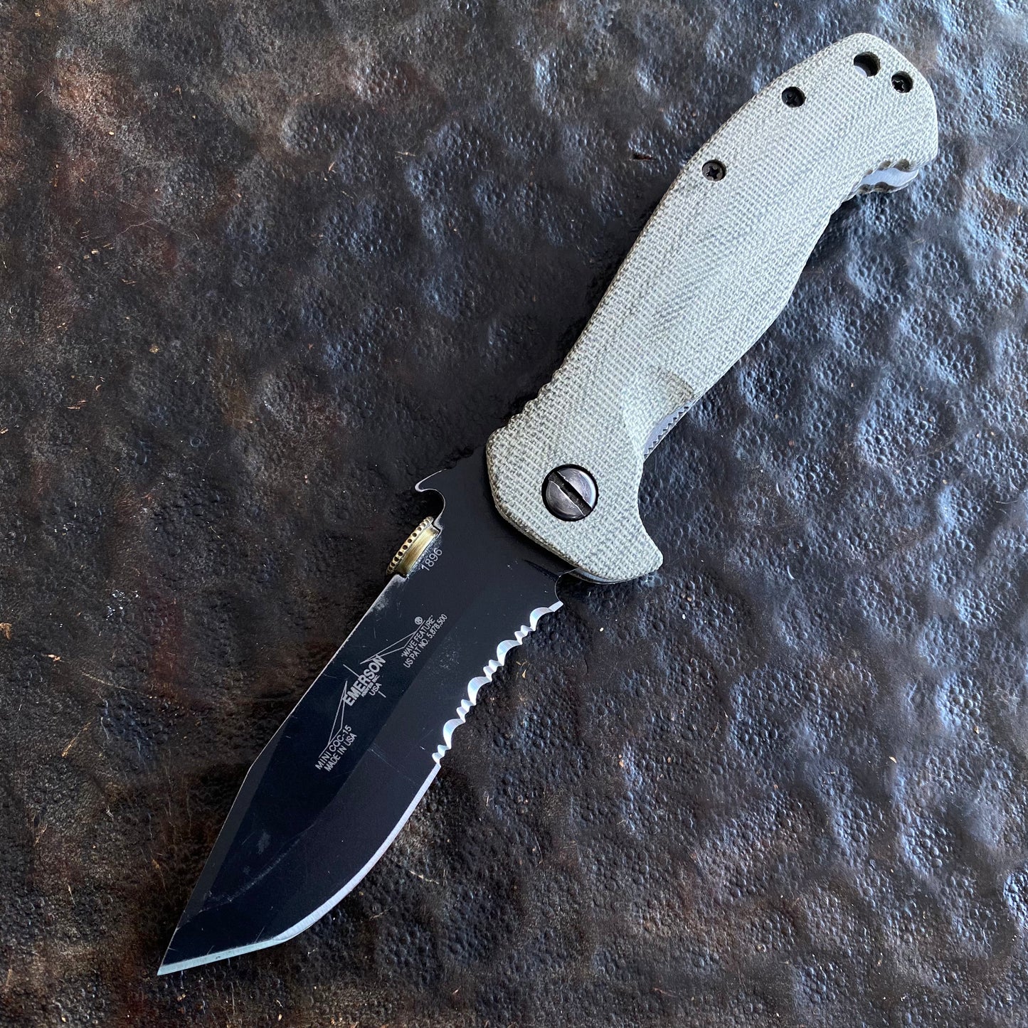 Mini CQC 15 handles - canvas green