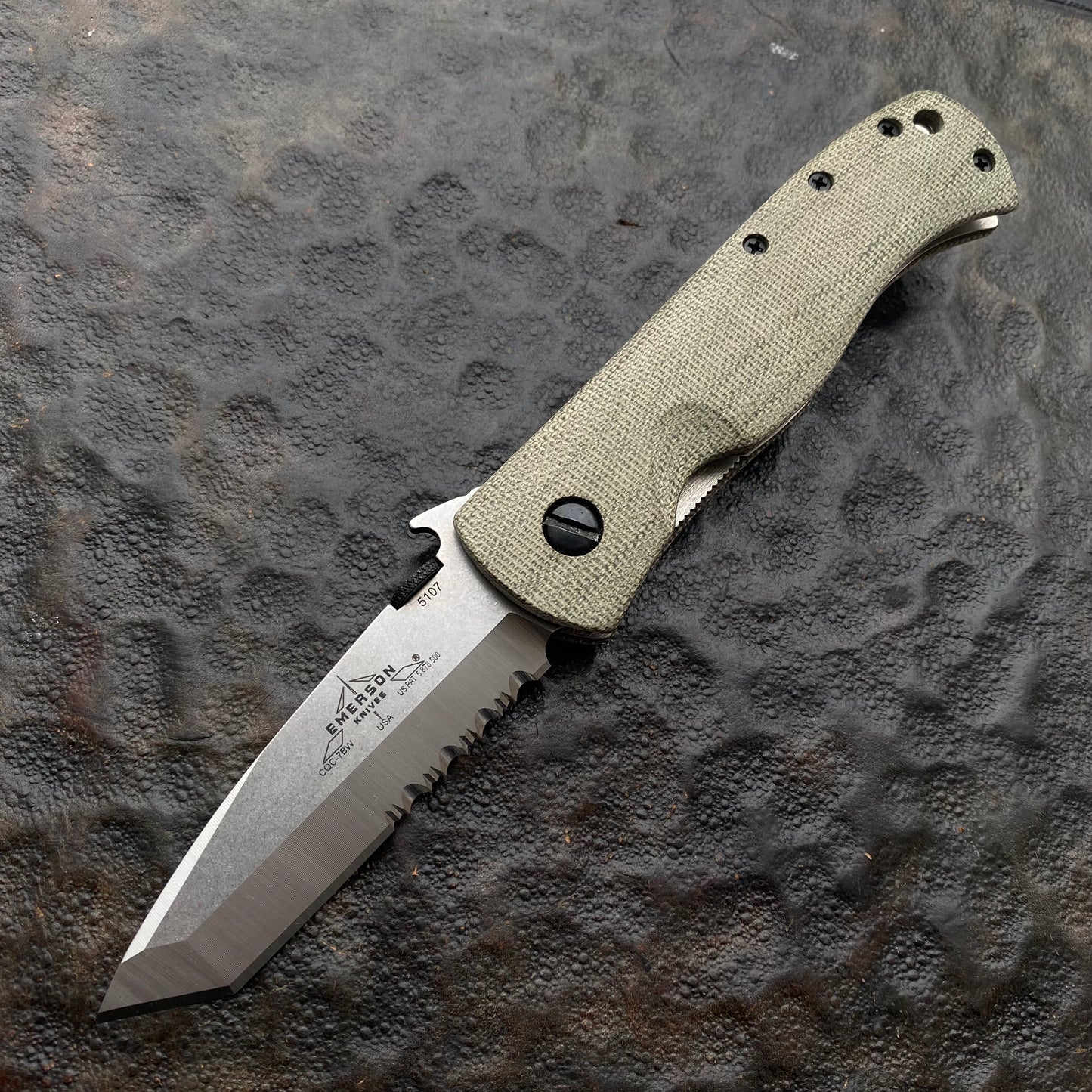 CQC7 stand-off model - Canvas Micarta