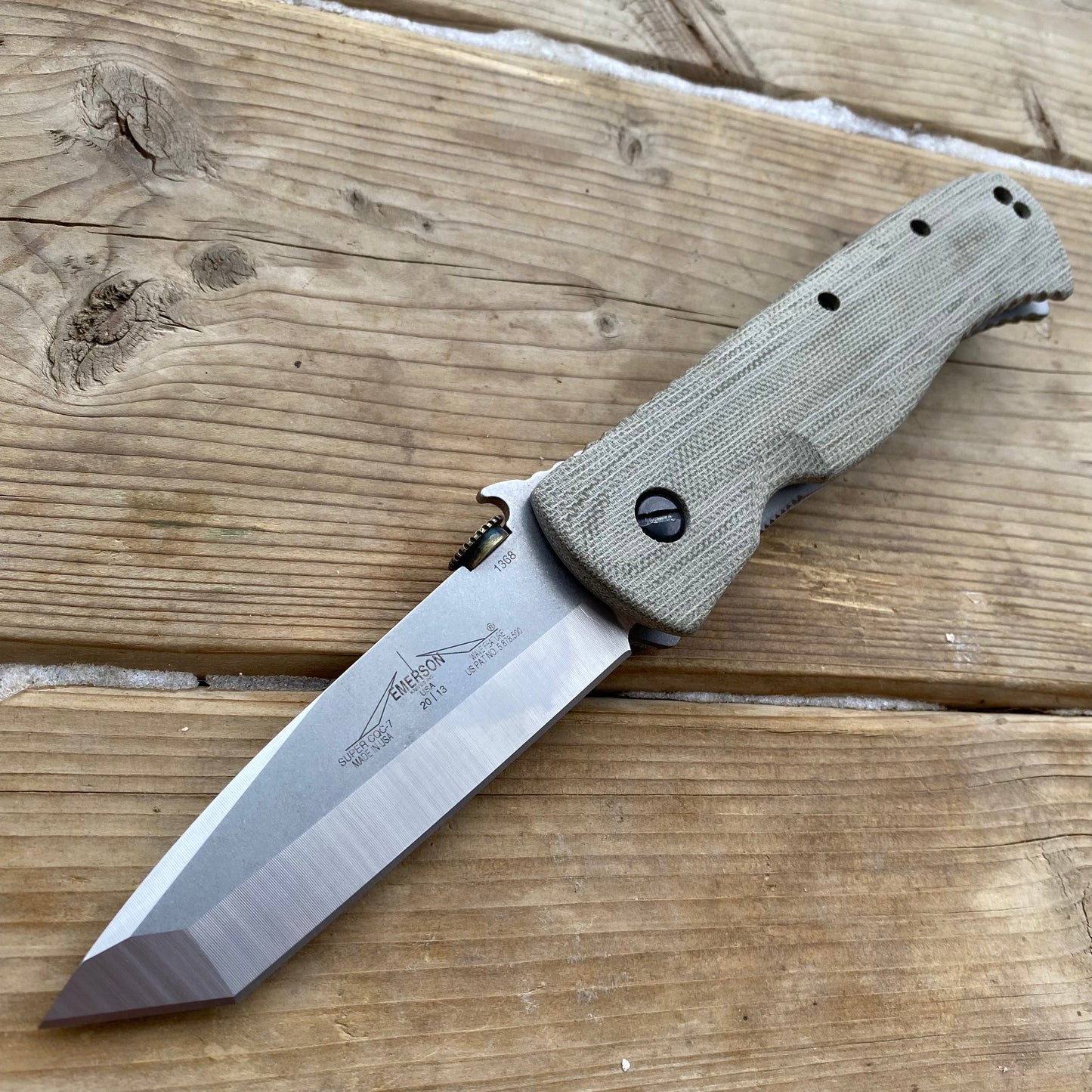 Super CQC7 Handles - Green Micarta