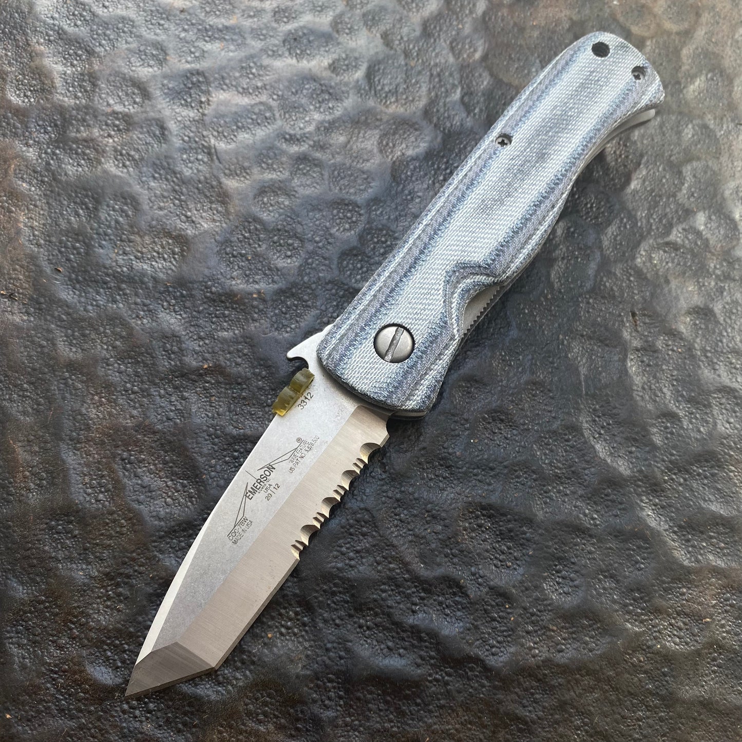CQC 7 handles - Denim Micarta