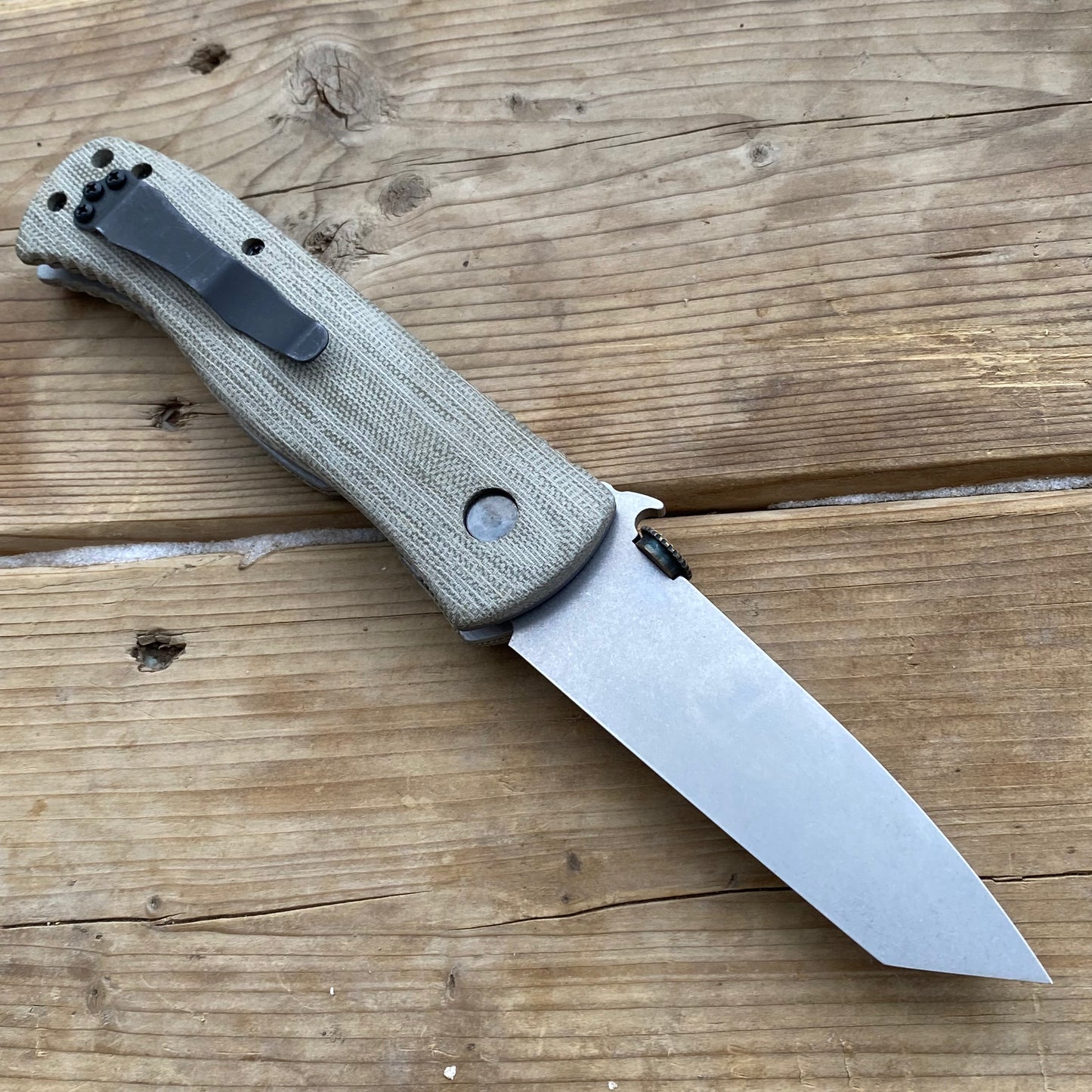 Super CQC7 Handles - Green Micarta