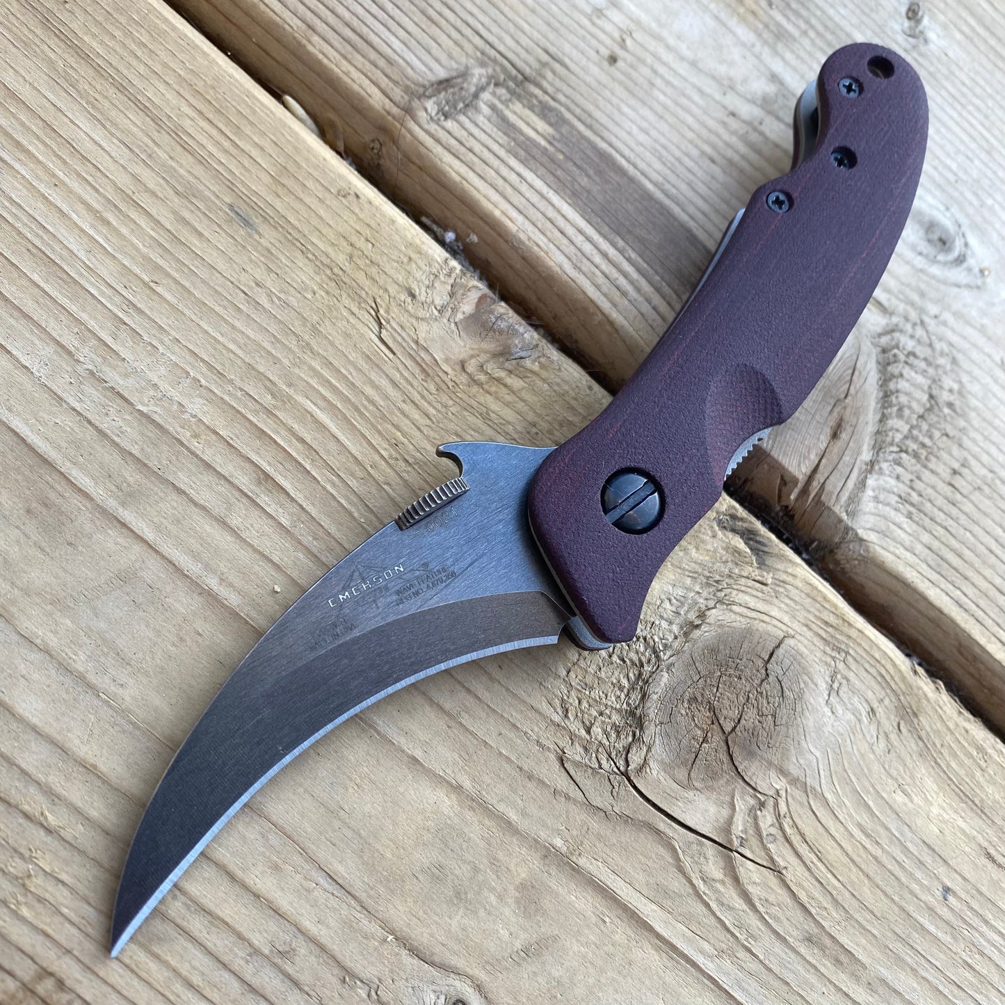 Elvia Handles -Canvas Micarta