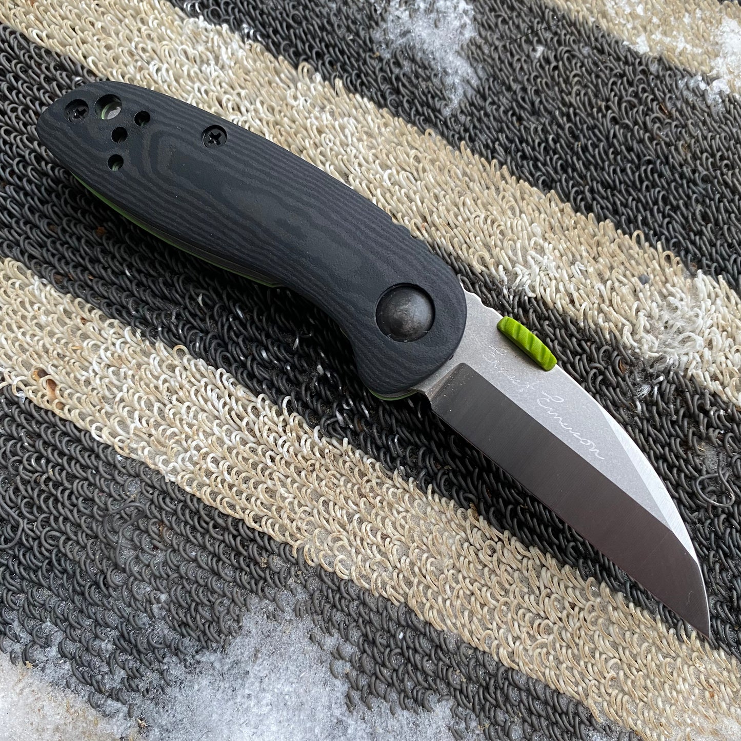June Bug Handles - Black Richlite w/ Toxic Liners