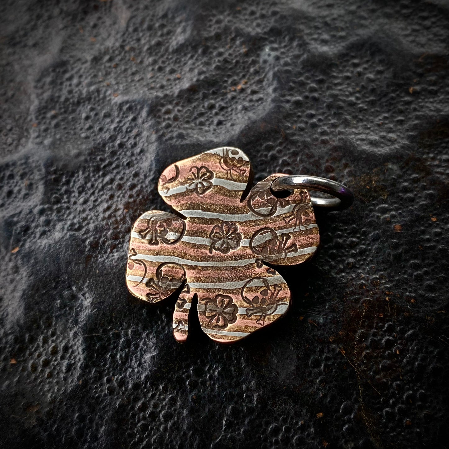 Auction Pendant - Mokume Shamrock
