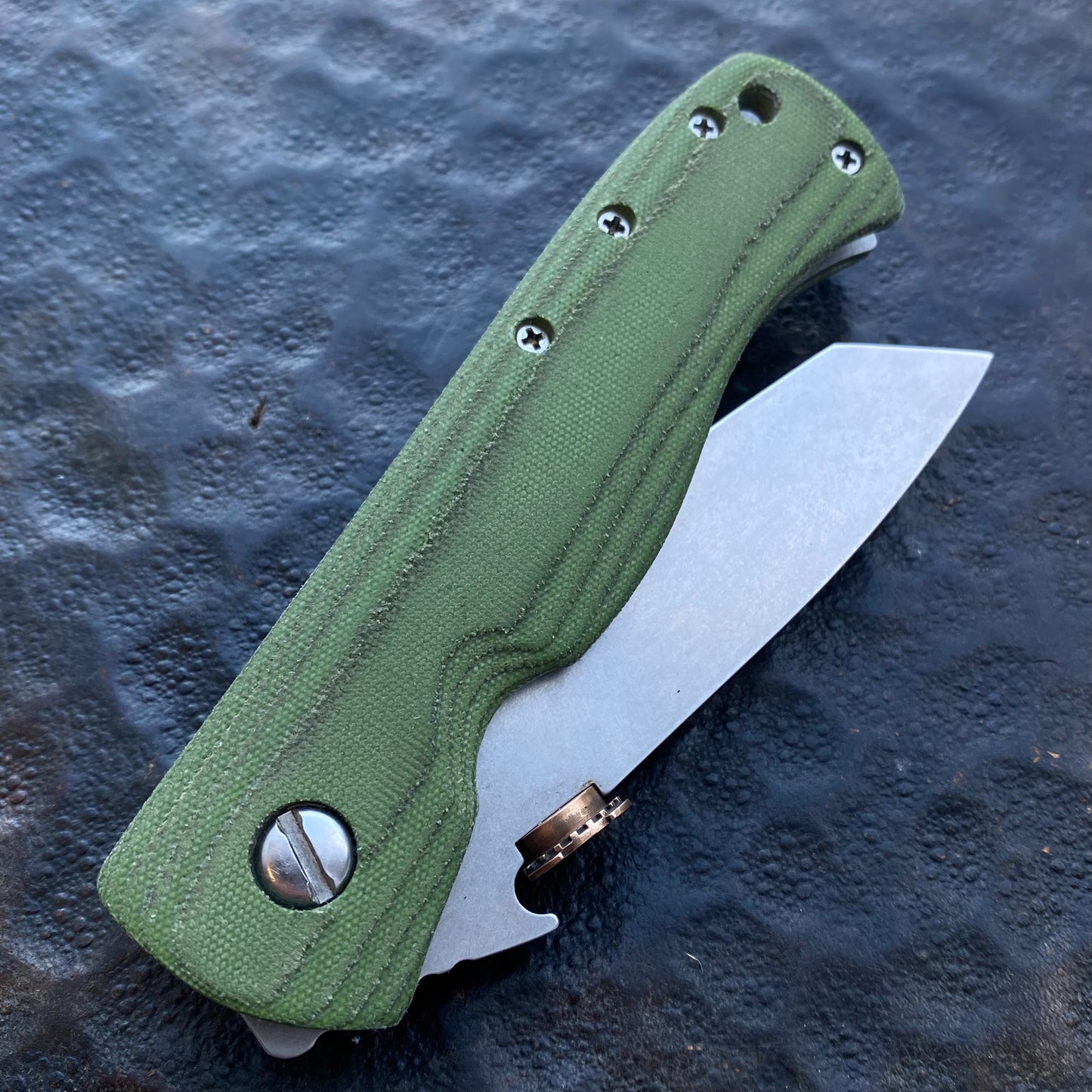 Cqc7 handles - “KellyGreen” Micarta